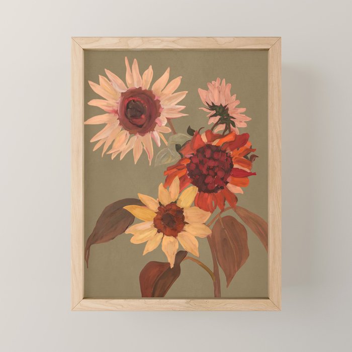 Sunflowers Moment Mini Art Print Gallery Image 1
