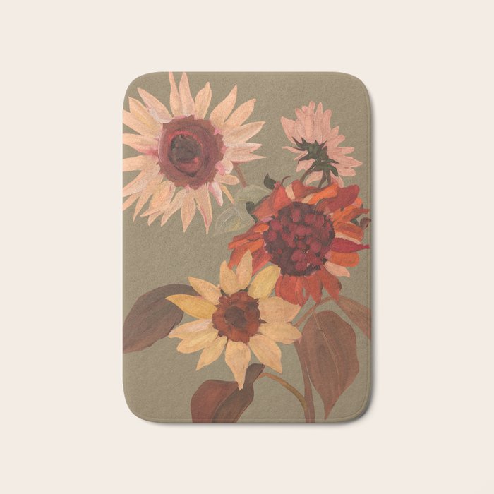 Sunflowers Moment Bath Mat Gallery Image 1