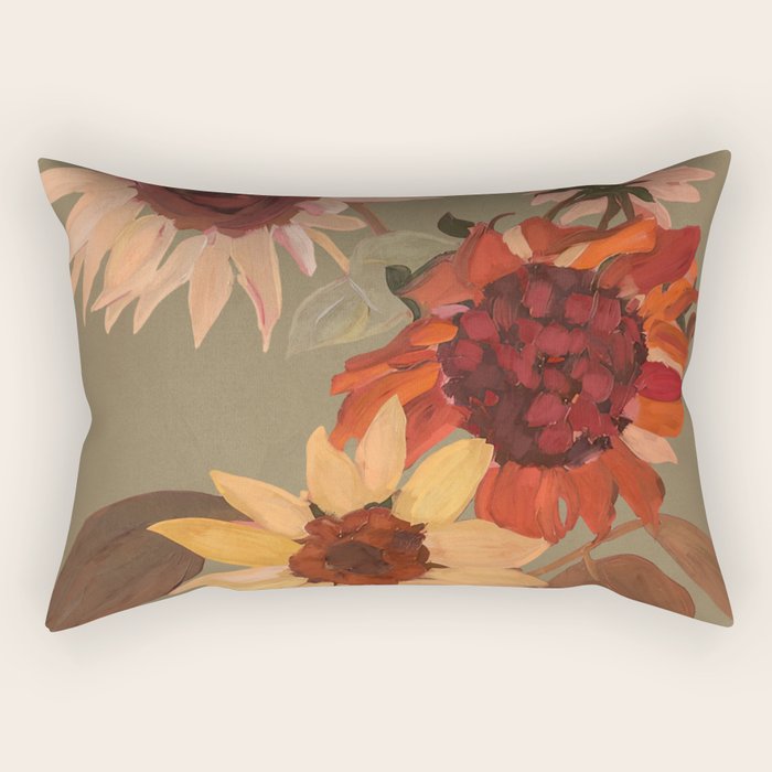 Sunflowers Moment Rectangular Pillow Gallery Image 2