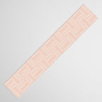 Sweet Doodle Squares . Peachy Pink Table Runner Gallery Image 3