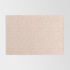 Sweet Doodle Squares . Peachy Pink Rug Gallery Image 2