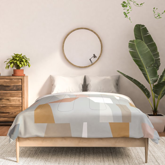 Neutral Geometric 01 Comforter Gallery Image 3