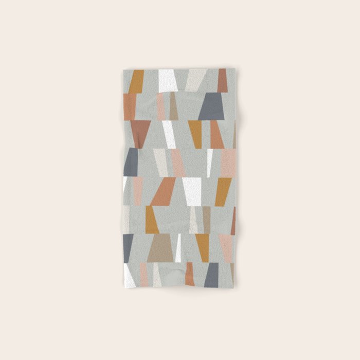 Neutral Geometric 01 Bath Towel Gallery Image 1
