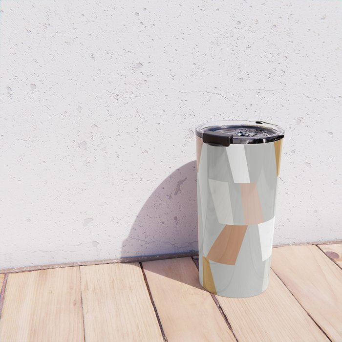 Neutral Geometric 01 Travel Mug Gallery Image 4