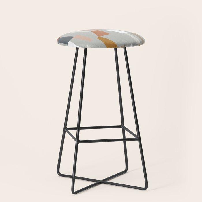 Neutral Geometric 01 Stool Gallery Image 1