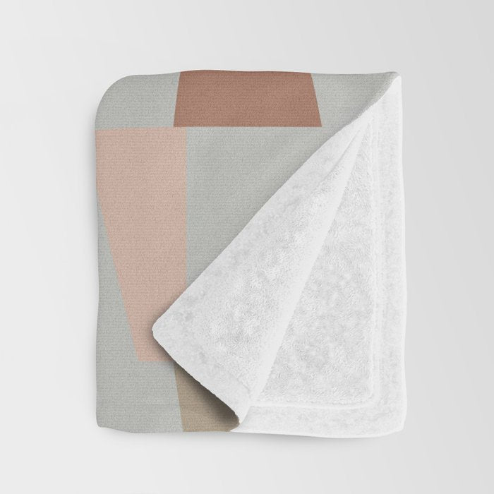 Neutral Geometric 01 Throw Blanket Gallery Image 3