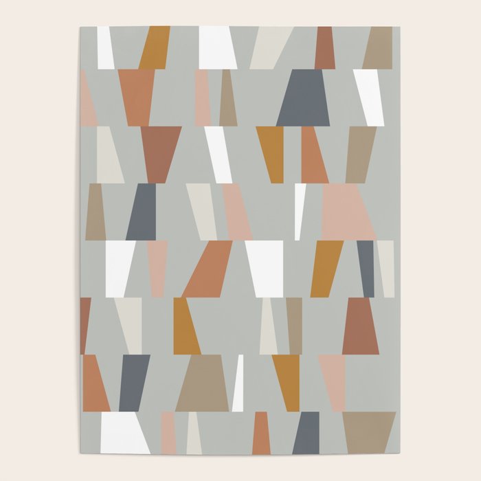 Neutral Geometric 01 Poster Gallery Image 1