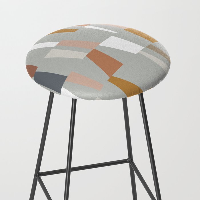 Neutral Geometric 01 Stool Gallery Image 2