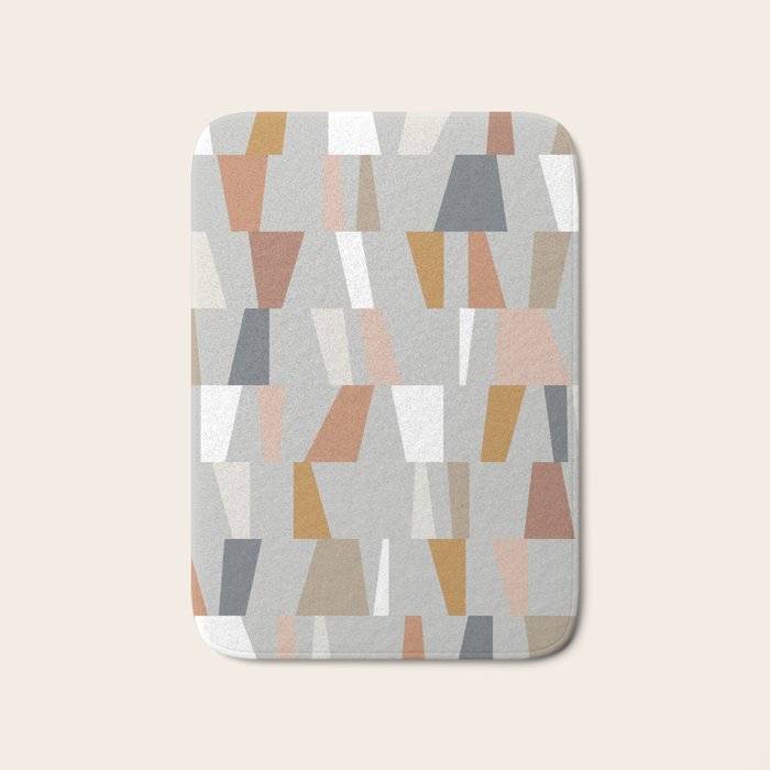Neutral Geometric 01 Bath Mat Gallery Image 1