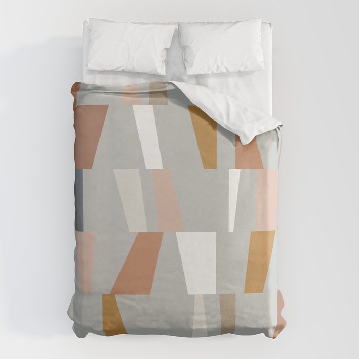 Neutral Geometric 01 Duvet Cover Gallery Image 1