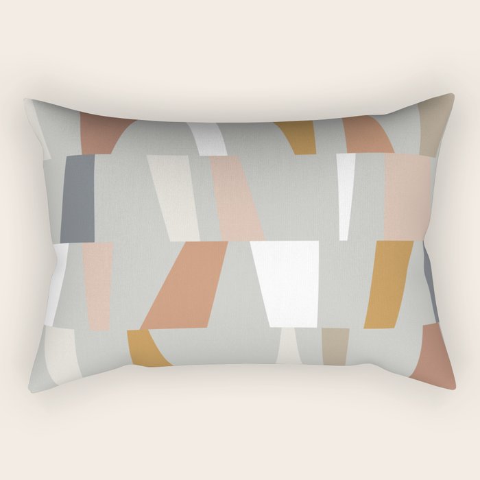Neutral Geometric 01 Rectangular Pillow Gallery Image 2