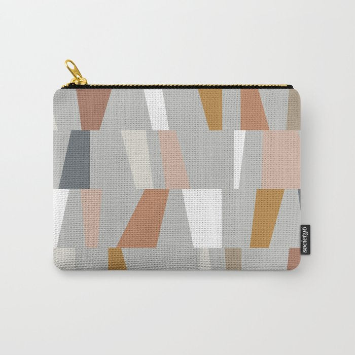 Neutral Geometric 01 Carry All Pouch Gallery Image 1