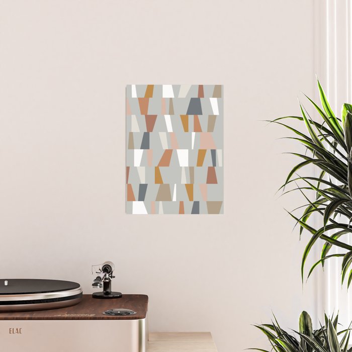 Neutral Geometric 01 Poster Gallery Image 2