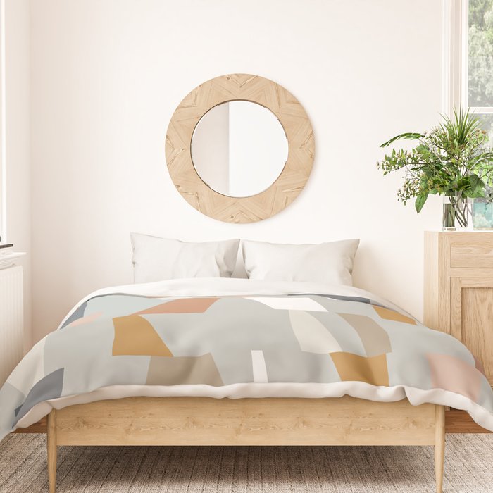 Neutral Geometric 01 Duvet Cover Gallery Image 3