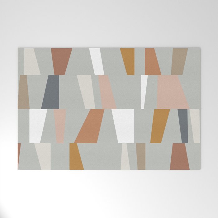 Neutral Geometric 01 Welcome Mat Gallery Image 1