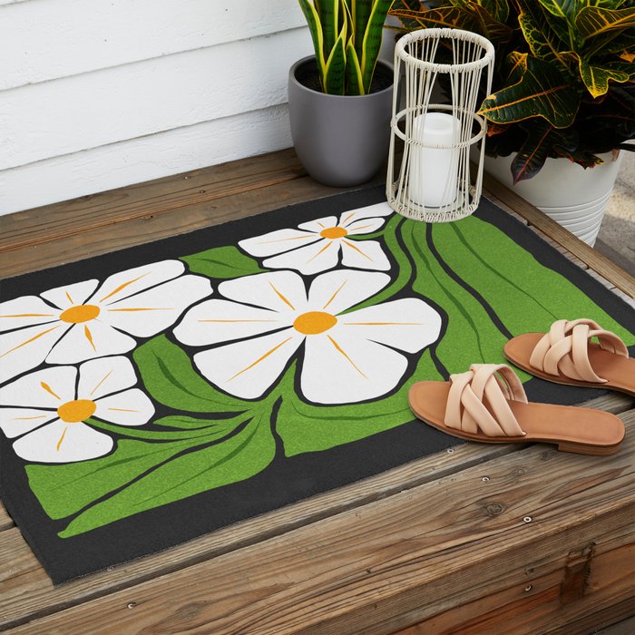 Trust the Process: Flower Market | Typography Edition 01 Outdoor Rug Gallery Image 2