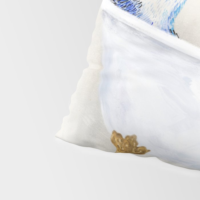 Blue Jay Bird Bath Clawfoot Tub Pillow Sham Gallery Image 4