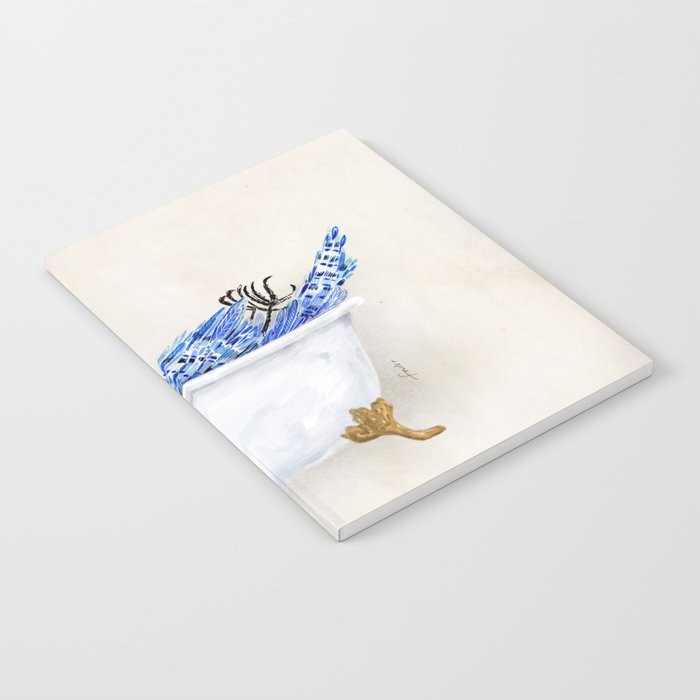 Blue Jay Bird Bath Clawfoot Tub Notebook Gallery Image 2