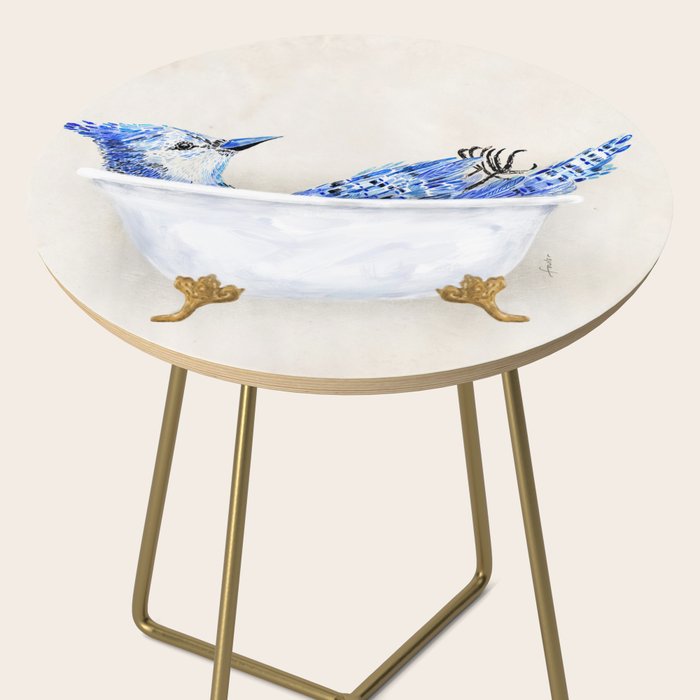 Blue Jay Bird Bath Clawfoot Tub Side Table Gallery Image 2