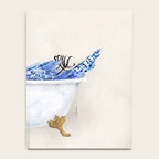 Blue Jay Bird Bath Clawfoot Tub Notebook Gallery Image 4