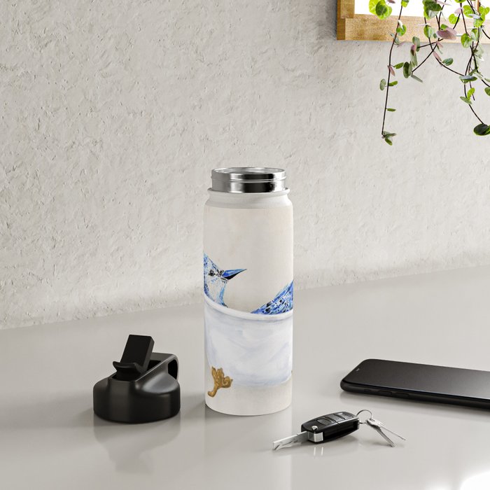 Blue Jay Bird Bath Clawfoot Tub Water Bottle Gallery Image 4