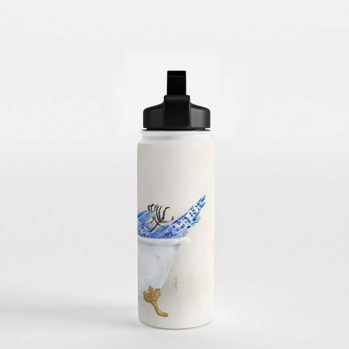 Blue Jay Bird Bath Clawfoot Tub Water Bottle Gallery Image 2