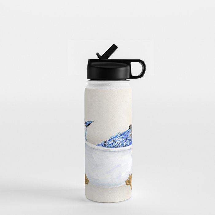 Blue Jay Bird Bath Clawfoot Tub Water Bottle Gallery Image 1