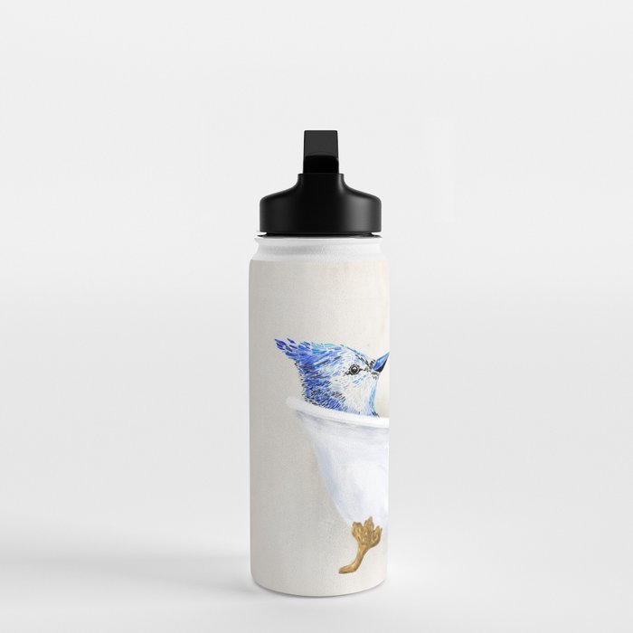 Blue Jay Bird Bath Clawfoot Tub Water Bottle Gallery Image 3