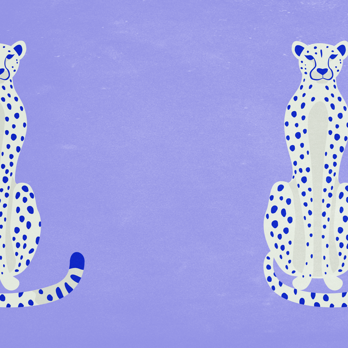 Periwinkle Cheetah Coffee Mug Gallery Image 2