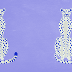 Periwinkle Cheetah Coffee Mug Gallery Image 2