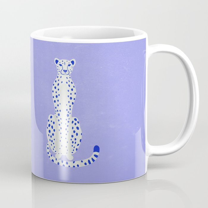 Periwinkle Cheetah Coffee Mug Gallery Image 1