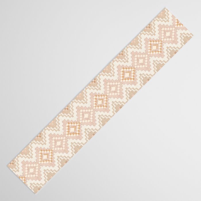 Southern Western Boho Geo  Americana Rug  ivory soft pink Table Runner Gallery Image 3