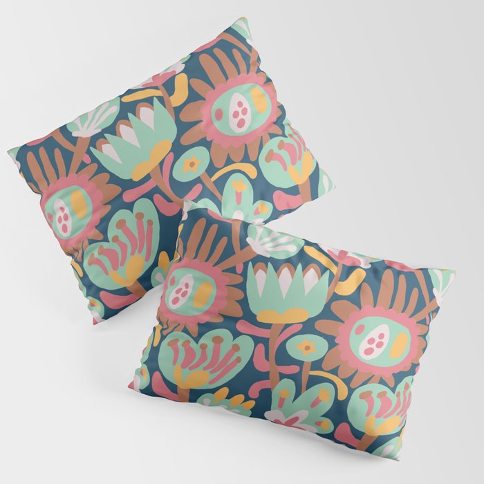 Meadow with flowers Pillow Sham Gallery Image 1