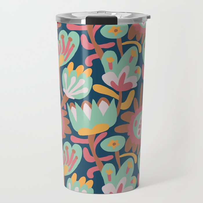 Meadow with flowers Travel Mug Gallery Image 1