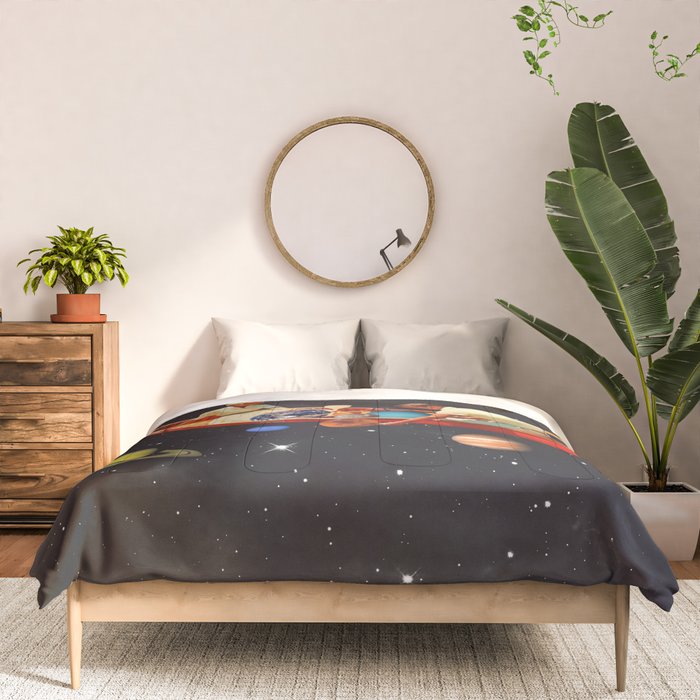 Big Bang Generation - A romantic boat ride amongst planets & stars in space Comforter Gallery Image 3