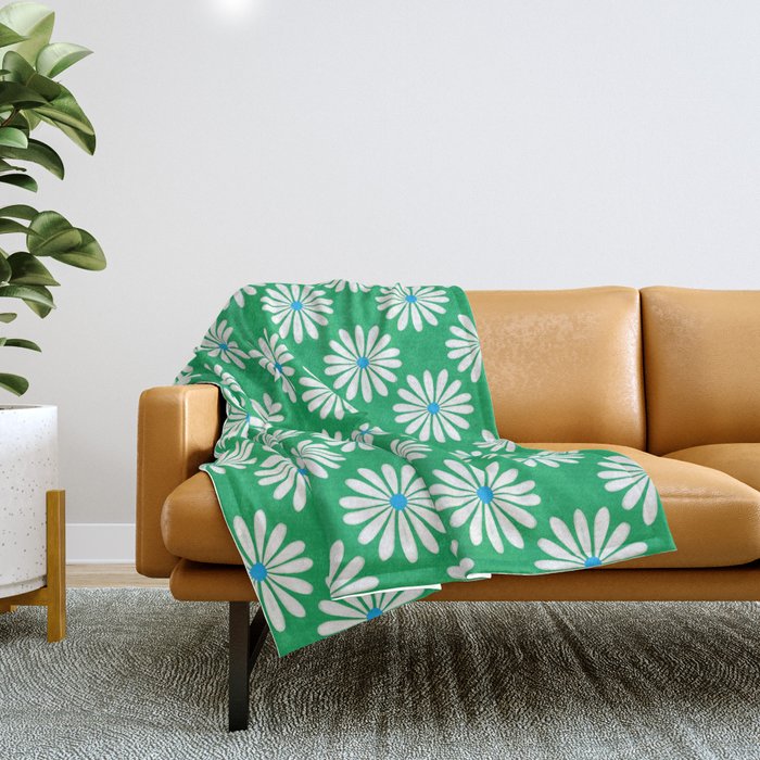 Floral Maze 2 Throw Blanket Gallery Image 1