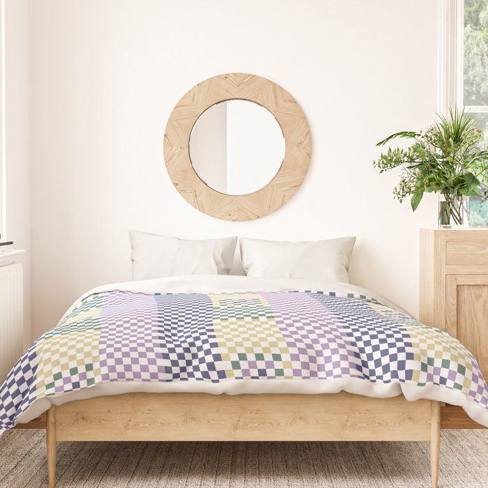 Bold colors block grid A Duvet Cover Gallery Image 3
