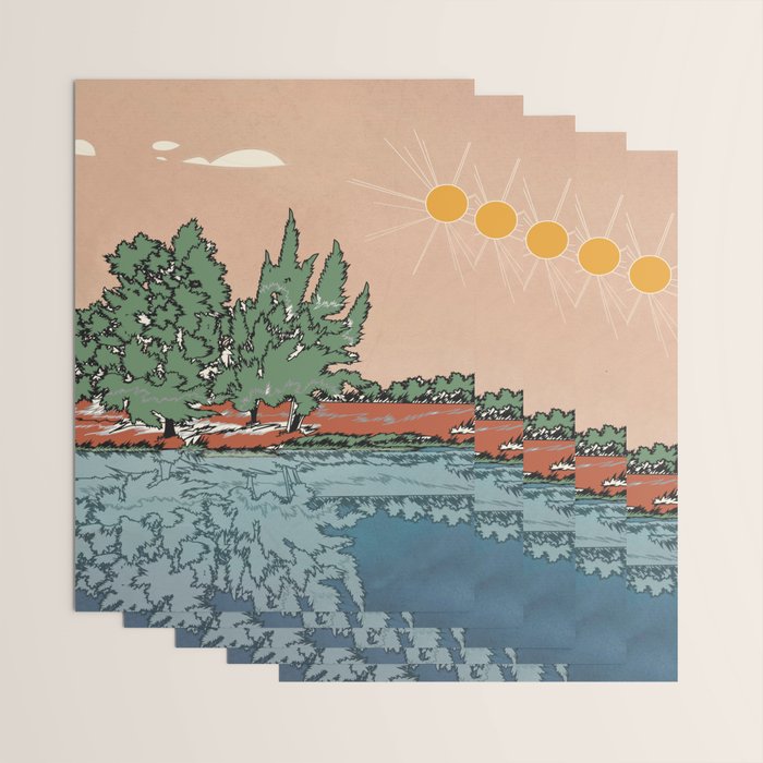 Colorful Wild Landscape 2 Wrapping Paper Gallery Image 3