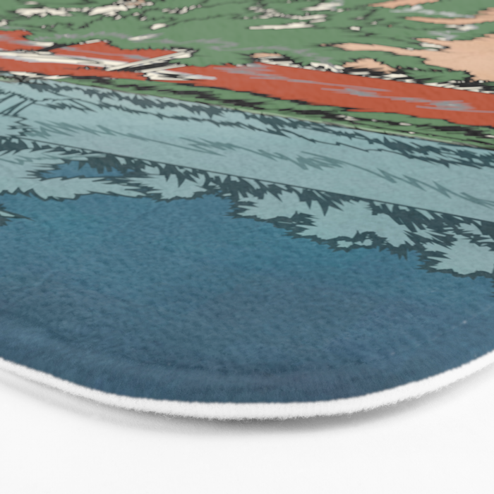 Colorful Wild Landscape 2 Bath Mat Gallery Image 3