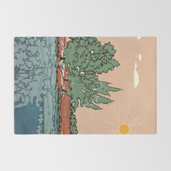 Colorful Wild Landscape 2 Rug Gallery Image 2