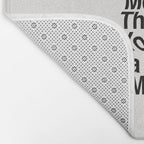 Decide Every Morning That You're in a Good Mood by The Motivated Type in Black and White Bath Mat Gallery Image 2
