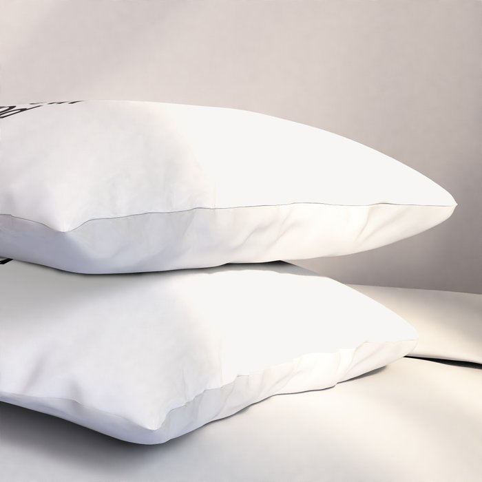 Decide Every Morning That You're in a Good Mood by The Motivated Type in Black and White Pillow Sham Gallery Image 3