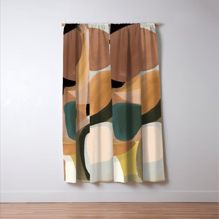 Modern Abstract Art 149 Window Curtain Gallery Image 3
