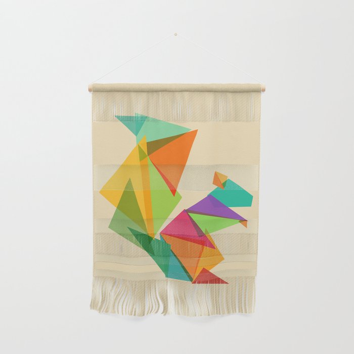 Fractal geometric Squirrel Wall Hanging Gallery Image 1