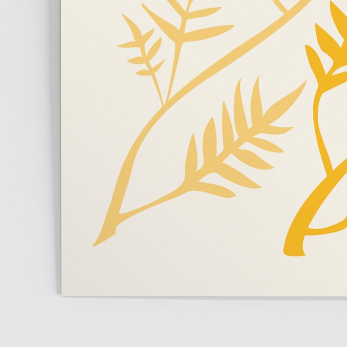 Summer Wildflowers in Golden Yellow Poster Gallery Image 3