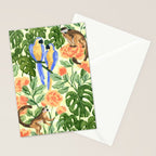 Monkeys and Parrots Stationery Card Gallery Image 2