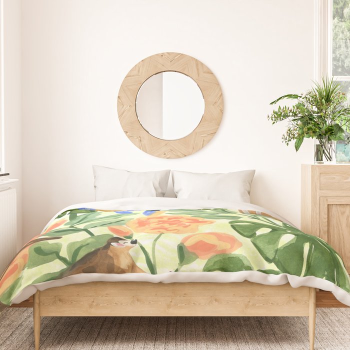 Monkeys and Parrots Duvet Cover Gallery Image 3