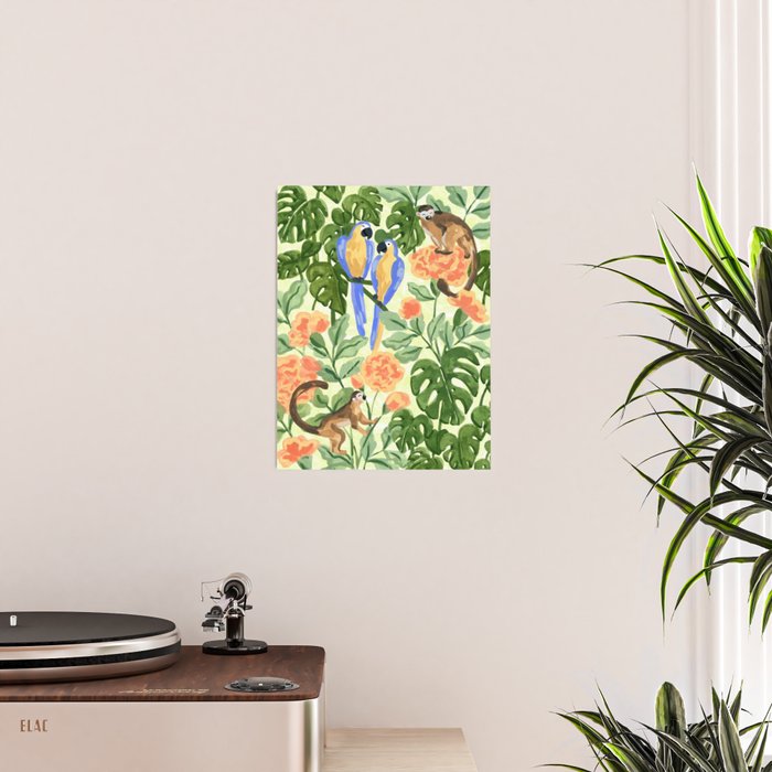 Monkeys and Parrots Poster Gallery Image 2