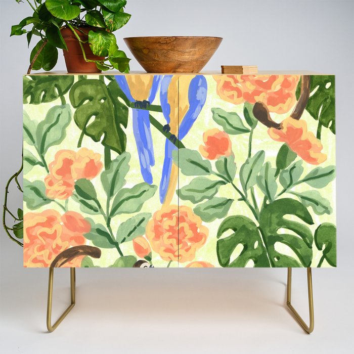 Monkeys and Parrots Credenza Gallery Image 1