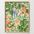 Monkeys and Parrots Serving Tray Gallery Image 1